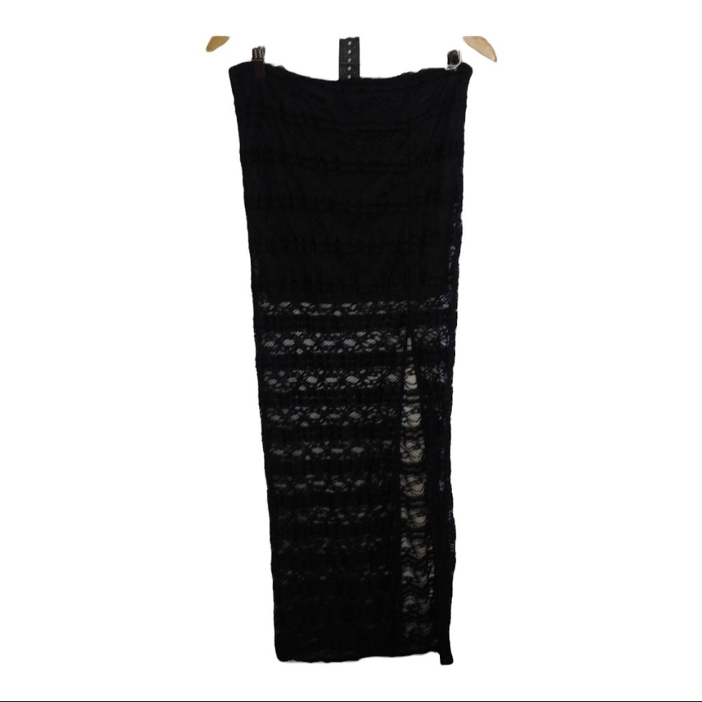 LA Hearts lace 1/4 lined Maxi Skirt size large